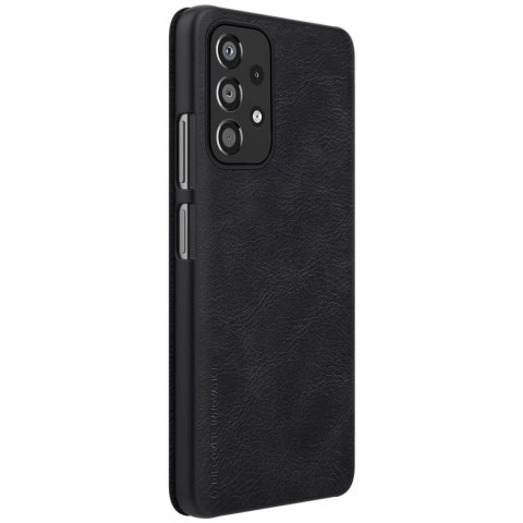 Nillkin Qin Case etui do Samsung Galaxy A33 5G osłona na aparat kabura pokrowiec obudowa z klapką czarny