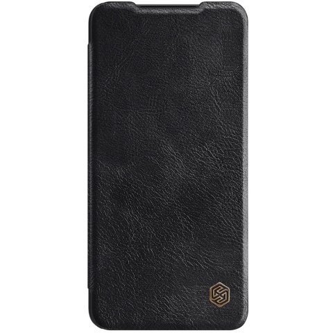 Nillkin Qin Leather Pro Case etui do Samsung Galaxy S22 Ultra osłona na aparat kabura pokrowiec obudowa z klapką czarny