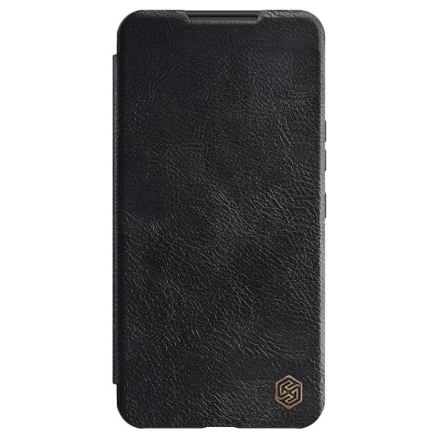 Nillkin Qin Leather Pro Case etui do Samsung Galaxy S22 osłona na aparat kabura pokrowiec obudowa z klapką czarny