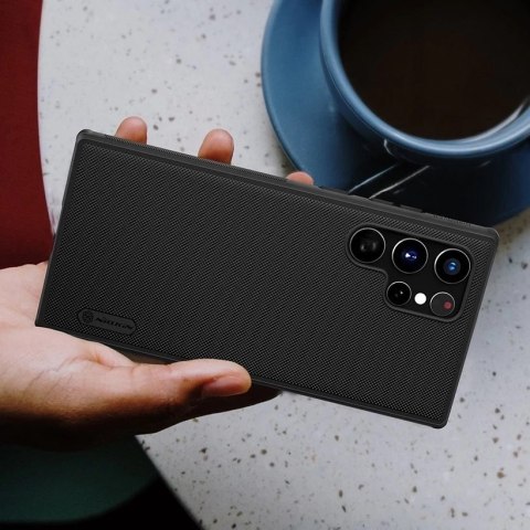 Nillkin Super Frosted Shield Pro wytrzymałe etui pokrowiec Samsung Galaxy S22 Ultra czerwony