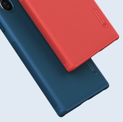 Nillkin Super Frosted Shield Pro wytrzymałe etui pokrowiec Samsung Galaxy S22 Ultra niebieski