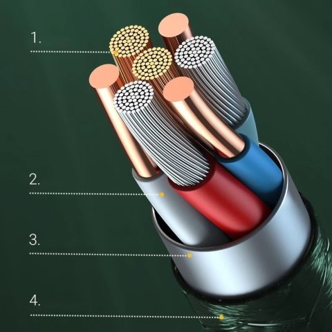 Proda Quark pro 3w1 kabel USB - Lightning / USB Typ C/ micro USB 5A 1,2m czarny (PD-B59th)