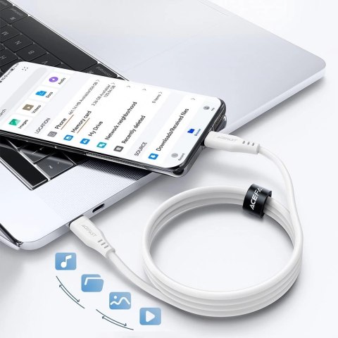 Acefast kabel USB Typ C - USB Typ C 1,2m, 60W (20V/3A) biały (C3-03 white)
