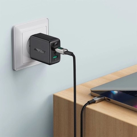 Acefast kabel USB Typ C - USB Typ C 2m, 100W (20V/5A) srebrny (C6-03 silver)