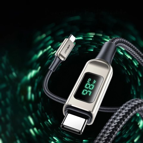 Acefast kabel USB Typ C - USB Typ C 2m, 100W (20V/5A) srebrny (C6-03 silver)