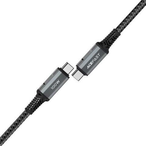 Acefast kabel USB Typ C - USB Typ C 2m, 100W (20V/5A) szary (C4-03 deep space gray)