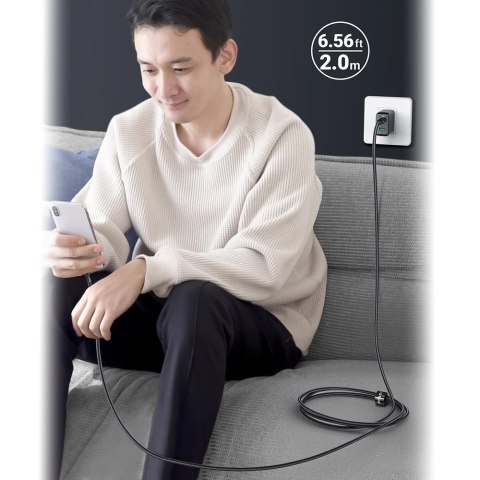 Acefast kabel USB Typ C - USB Typ C 2m, 100W (20V/5A) szary (C4-03 deep space gray)