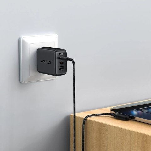 Acefast kątowy kabel USB Typ C - USB Typ C 2m, 100W (20V/5A) czarny (C5-03 Black)