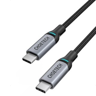 Choetech 2x kabel przewód USB Typ C - USB Typ C Power Delivery 100W 5A 1,8m czarny (MIX00073)