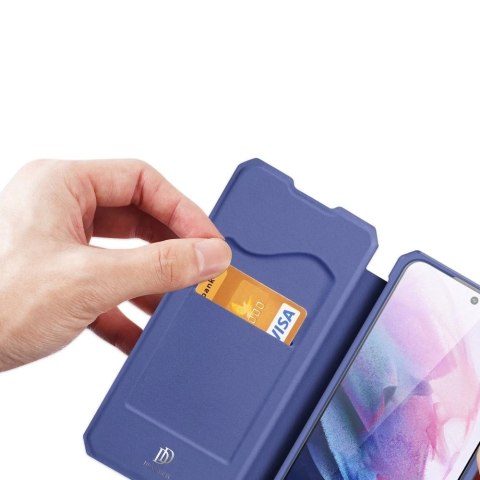 DUX DUCIS Skin X kabura etui pokrowiec z klapką Samsung Galaxy S22 niebieski