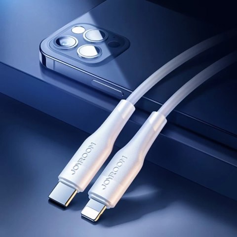 Joyroom kabel przewód USB Typ C - Lightning Power Delivery 20W 2,4A 0,25m biały (S-02524M3 White)