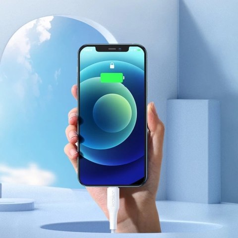 Joyroom kabel przewód USB Typ C - Lightning Power Delivery 20W 2,4A 0,25m biały (S-02524M3 White)