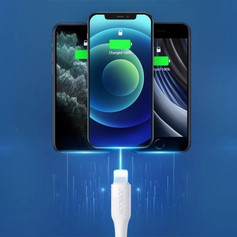 Joyroom kabel przewód USB Typ C - Lightning Power Delivery 20W 2,4A 0,25m biały (S-02524M3 White)