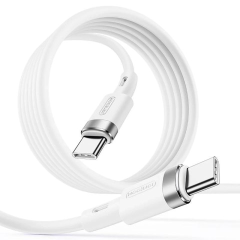 Joyroom kabel przewód USB Typ C - USB Typ C PD 60W 1,2m biały (S-1230N9)