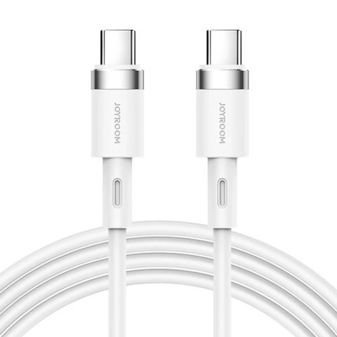 Joyroom kabel przewód USB Typ C - USB Typ C PD 60W 1,2m biały (S-1230N9)