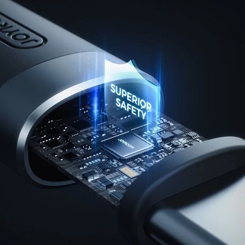 Joyroom wytrzymały kabel USB Typ C - USB Typ C 3A 1,8m czarny (S-1830N9)