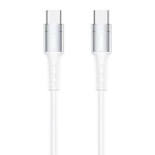 Remax Chaining Series kabel USB Typ C - USB Typ C PD 65W 1m biały (RC-198c)