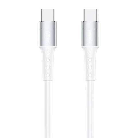 Remax Chaining Series kabel USB Typ C - USB Typ C PD 65W 1m biały (RC-198c)