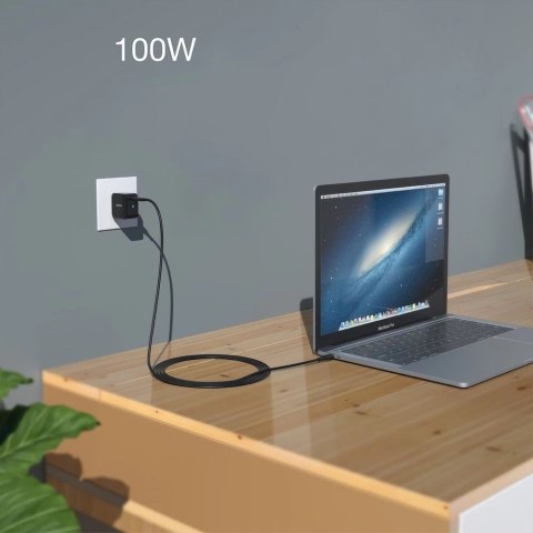 Choetech kabel przewód szybkie ładowanie USB Typ C - USB Typ C 3.2 Gen 2 100W Power Delivery 2m czarny (XCC-1007)