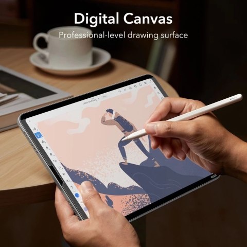 FOLIA OCHRONNA ESR PAPER FEEL MAGNETIC IPAD PRO 12.9 2020 / 2021 / 2022 MATTE CLEAR