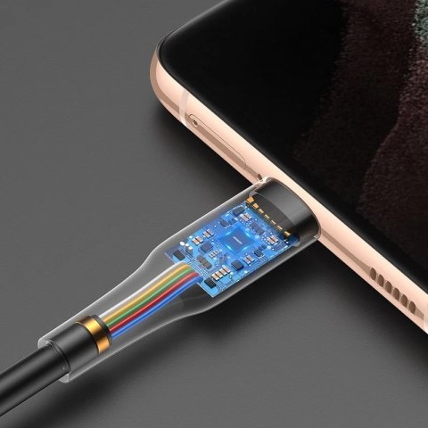 Joyroom kabel przewód USB Typ C - USB Typ C Power Delivery 60W 3A 0,25m czarny (Black)