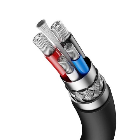 Joyroom kabel przewód USB Typ C - USB Typ C Power Delivery 60W 3A 0,25m czarny (Black)