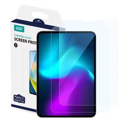 SZKŁO HARTOWANE ESR TEMPERED GLASS 2-PACK IPAD AIR 4 / 5 / PRO 11 CLEAR