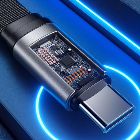 WK Design King Kong 2nd Gen series płaski kabel USB - USB Typ C do szybkiego ładowania / transmisji danych 6A 1,3m biały (WDC-15