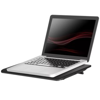 Podkładka chłodząca podstawka pod laptopa Notebooka podświetlenie LED 15.6 cali czarna