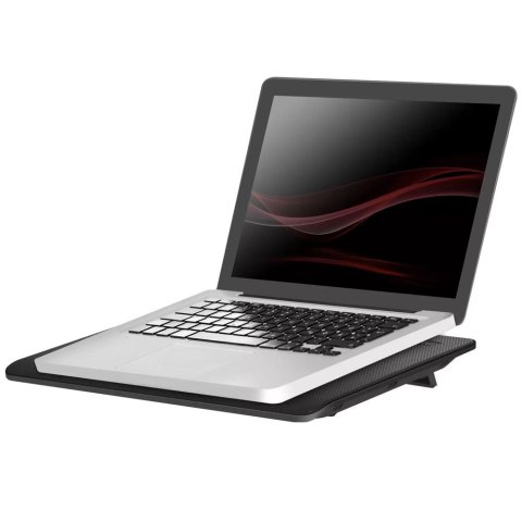 Podkładka chłodząca podstawka pod laptopa Notebooka podświetlenie LED 15.6 cali czarna