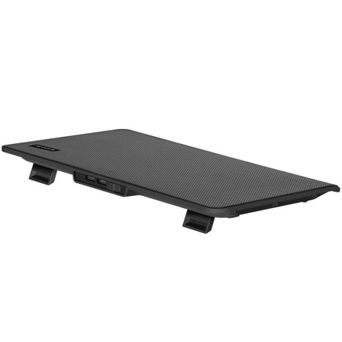 Podkładka chłodząca podstawka pod laptopa Notebooka podświetlenie LED 15.6 cali czarna