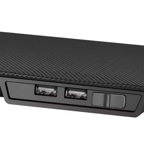 Podkładka chłodząca podstawka pod laptopa Notebooka podświetlenie LED 15.6 cali czarna