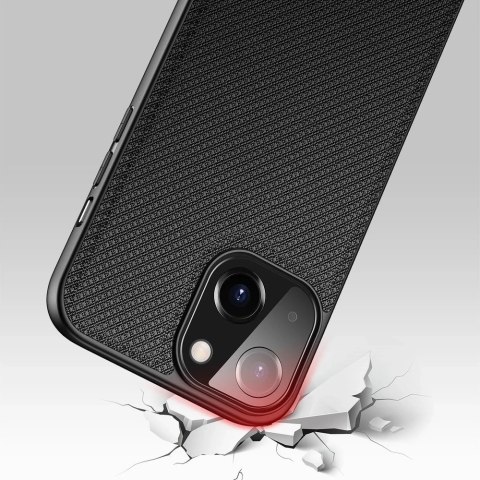Dux Ducis Fino etui pokrowiec pokryty nylonowym materiałem iPhone 13 czarny