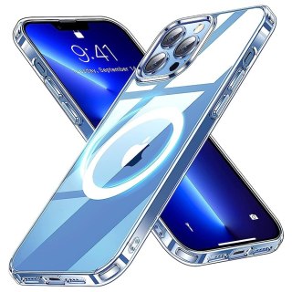 Etui ochronne Ultra Slim Mag obudowa do MagSafe case do Qi do Apple iPhone 13 Pro Max Clear
