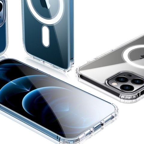 Etui ochronne Ultra Slim Mag obudowa do MagSafe case do Qi do Apple iPhone 13 Pro Max Clear