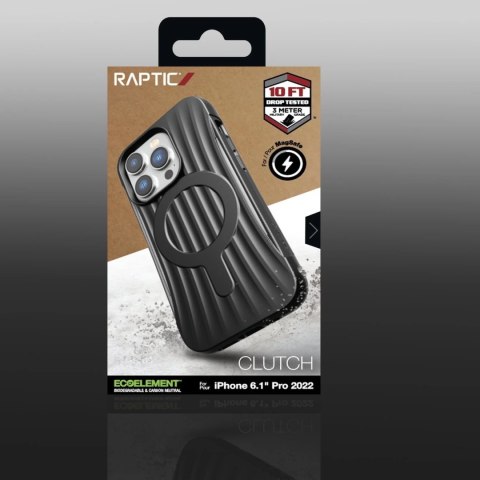 Raptic Clutch Built Case etui iPhone 14 Pro z MagSafe pokrowiec plecki czarny