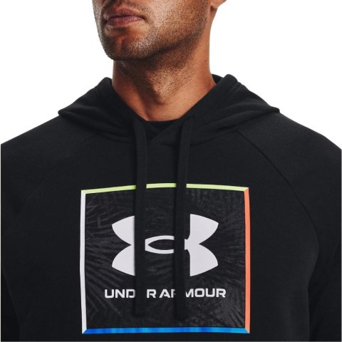 Bluza męska Under Armour UA Rival Flc Graphic Hoodie czarna 1370349 001 Bluza męska Under Armour UA Rival Flc Graphic Hoodie czarna 1370349 001