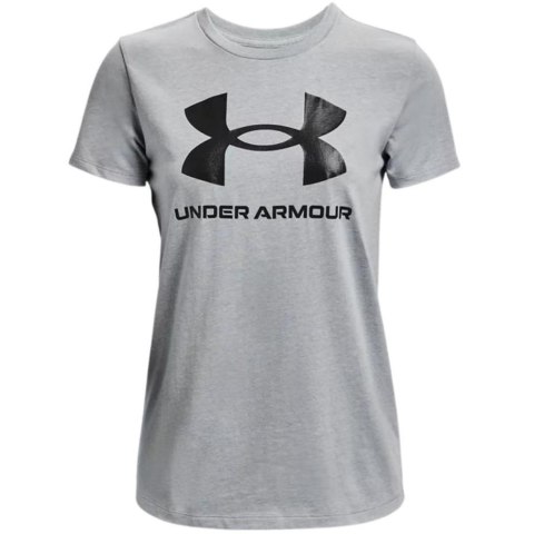 Koszulka damska Under Armour Live Sportstyle Graphic Ssc szara 1356305 016 Koszulka damska Under Armour Live Sportstyle Graphic Ssc szara 1356305 016