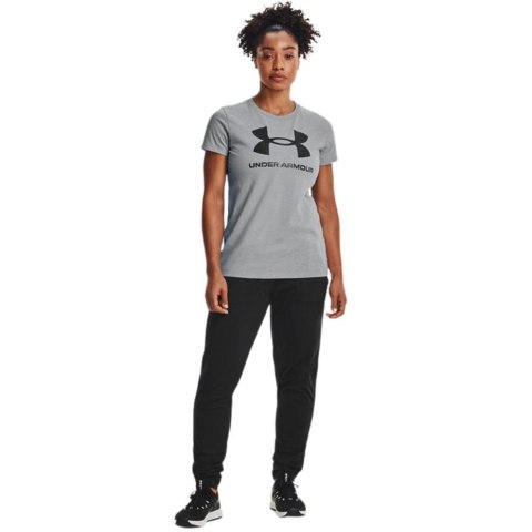 Koszulka damska Under Armour Live Sportstyle Graphic Ssc szara 1356305 016 Koszulka damska Under Armour Live Sportstyle Graphic Ssc szara 1356305 016