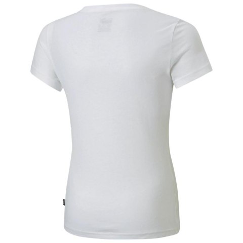 Koszulka dla dzieci Puma ESS+ Bleach Logo Tee G biała 846954 02 Koszulka dla dzieci Puma ESS+ Bleach Logo Tee G biała 846954 02