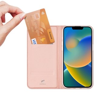 Dux Ducis Skin Pro kabura etui pokrowiec z klapką iPhone 14 Plus różowy