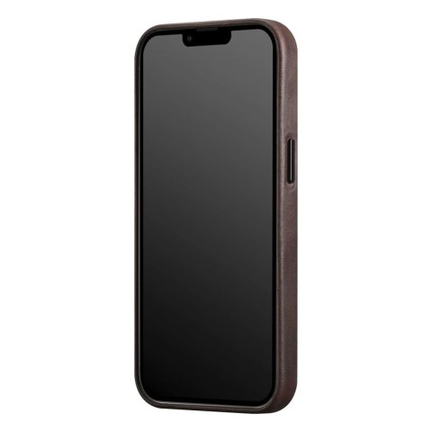 ICarer CH Leather case do iPhone 13 Pro etui skórzane (kompatybilne z MagSafe) brązowy (ALI1209-CO)
