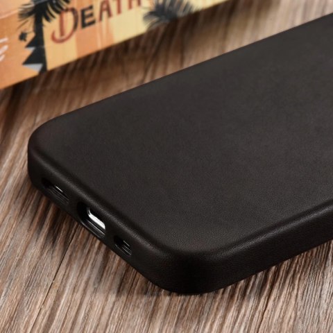 ICarer CH Leather case do iPhone 13 Pro etui skórzane (kompatybilne z MagSafe) brązowy (ALI1209-CO)