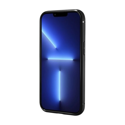 ICarer Leather Oil Wax etui pokryte naturalną skórą do iPhone 13 mini czarny (ALI1211-BK)