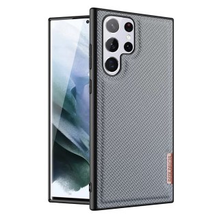 Dux Ducis Fino etui pokrowiec pokryty nylonowym materiałem Samsung Galaxy S22 Ultra niebieski