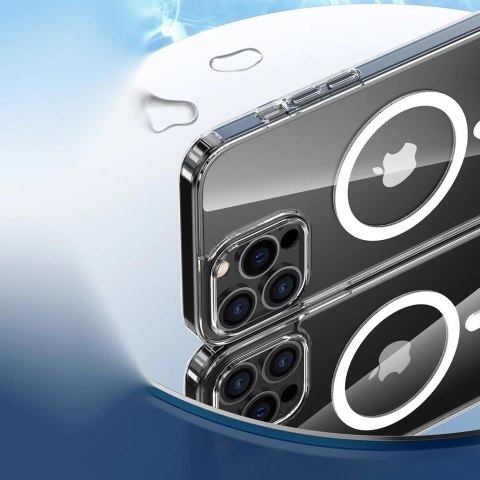 Kingxbar PQY Crystal Series magnetyczne etui do iPhone 13 Pro Max obudowa pokrowiec przezroczysty (kompatybilne z MagSafe)