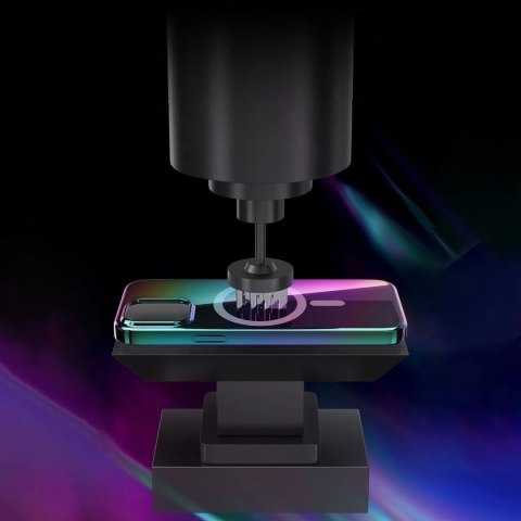 Kingxbar PQY Nebula Series magnetyczne etui do iPhone 13 Pro Max obudowa pokrowiec fioletowy (kompatybilne z MagSafe)