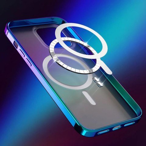 Kingxbar PQY Nebula Series magnetyczne etui do iPhone 13 Pro Max obudowa pokrowiec przezroczysty (kompatybilne z MagSafe)