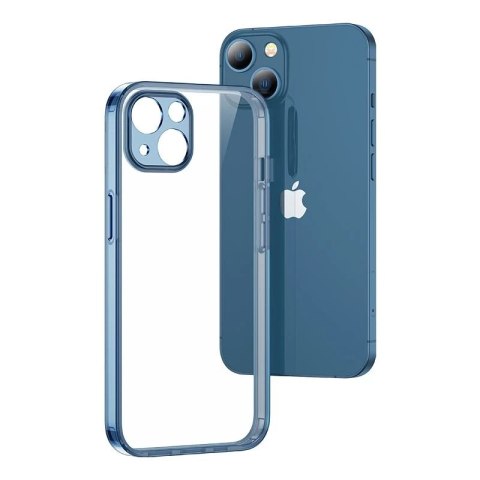 Joyroom Star Shield Case etui pokrowiec do iPhone 13 sztywna obudowa niebieski (JR-BP911 transparent blue)
