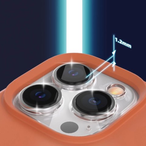 Kingxbar PQY Silicone Series magnetyczne etui do iPhone 13 Pro Max silikonowa obudowa pokrowiec różowy (kompatybilne z MagSafe)